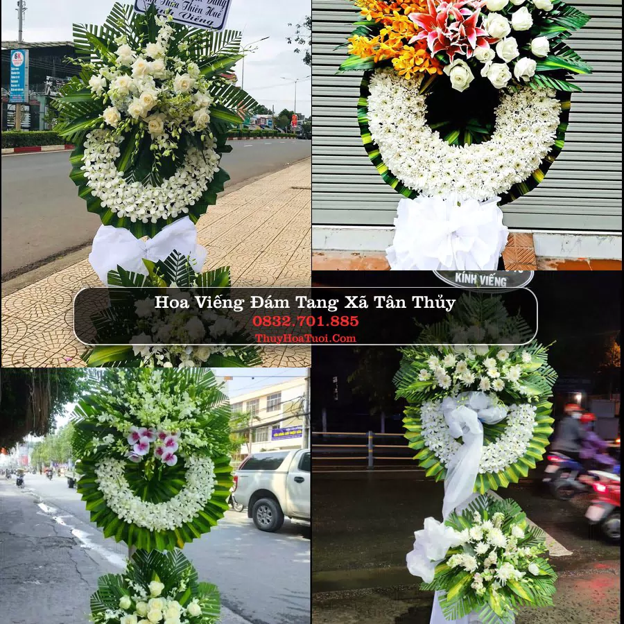 Kệ hoa tang lễ giao tại Xã Tân Thủy, Vĩnh Long