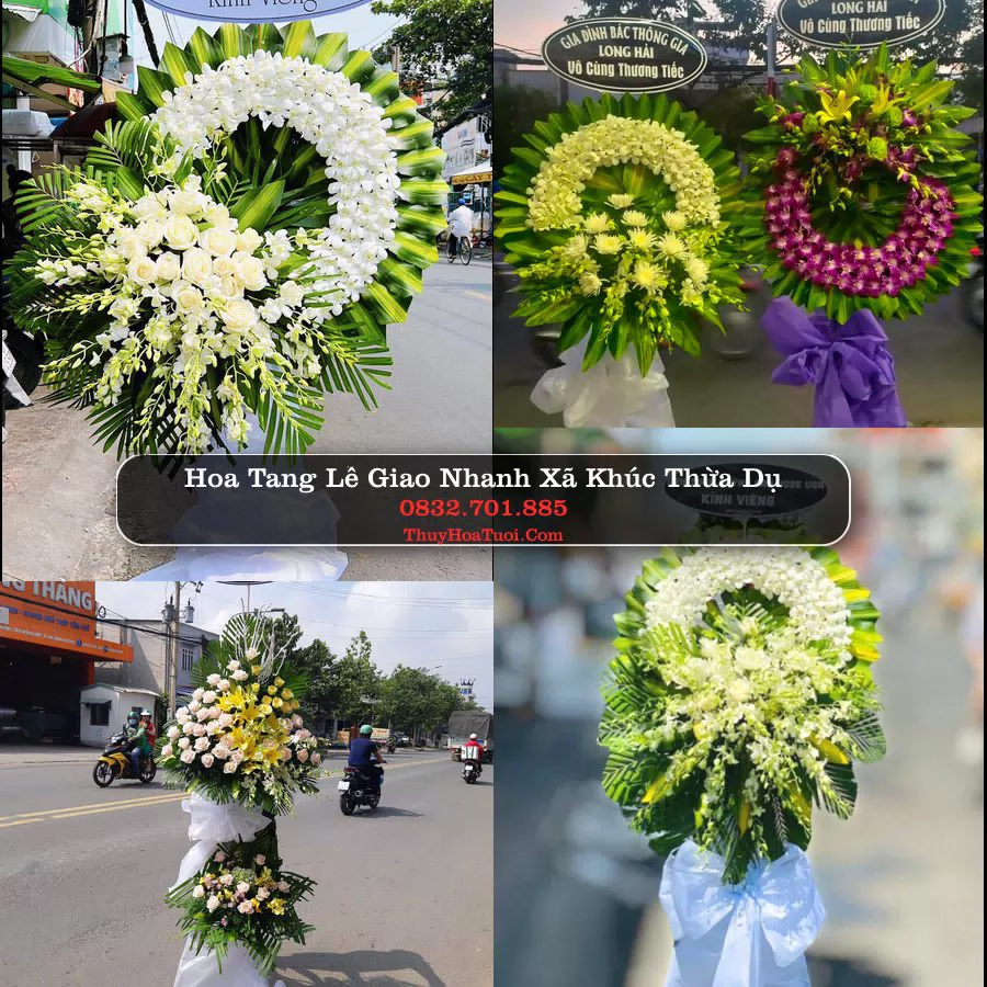 Vòng hoa chia buồn Xã Khúc Thừa Dụ - ThuyHoaTuoi.Com