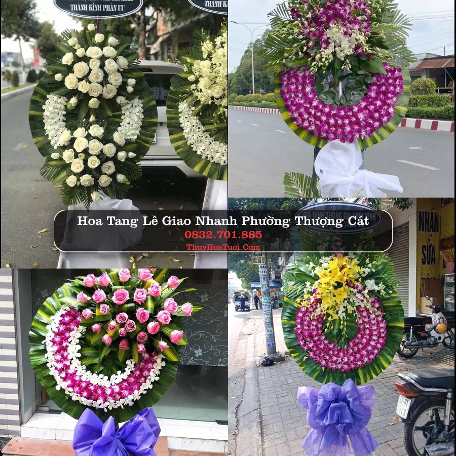 Vòng hoa chia buồn Phường Thượng Cát - ThuyHoaTuoi.Com