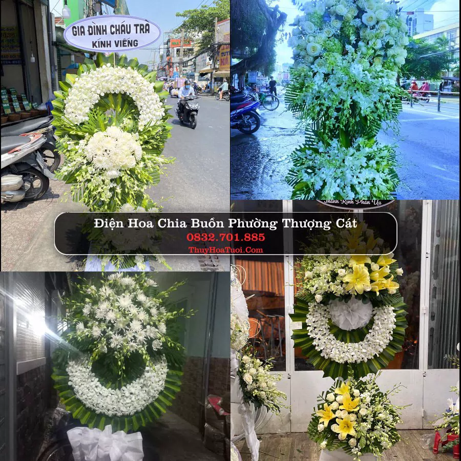Kệ hoa tang lễ giao tại Phường Thượng Cát, Hà Nội
