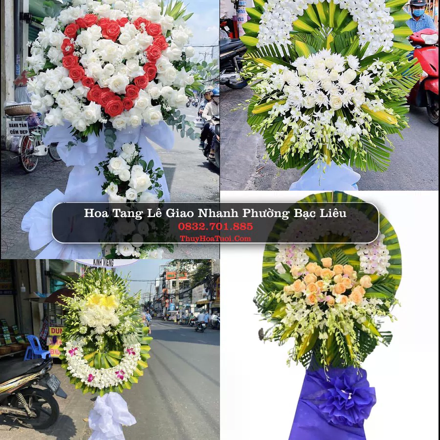 Vòng hoa chia buồn Phường Bạc Liêu - ThuyHoaTuoi.Com