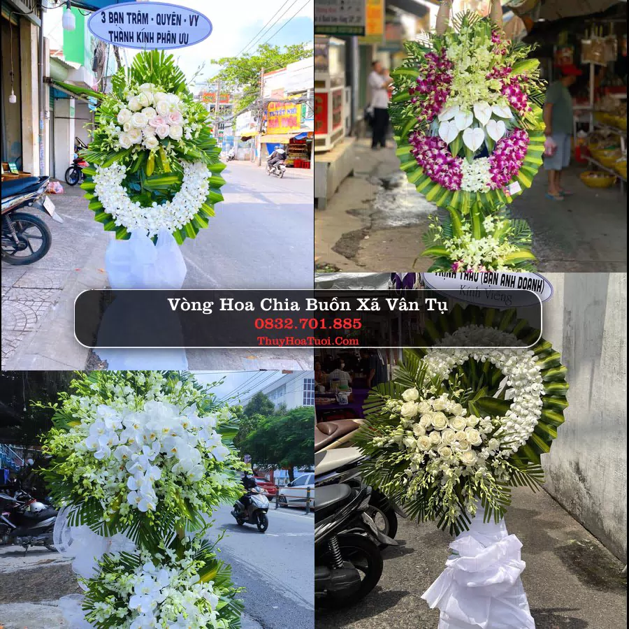 Kệ hoa tang lễ giao tại Xã Vân Tụ, Nghệ An
