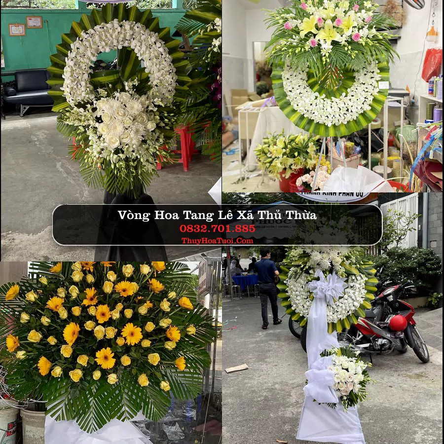 Vòng hoa chia buồn Xã Thủ Thừa - ThuyHoaTuoi.Com