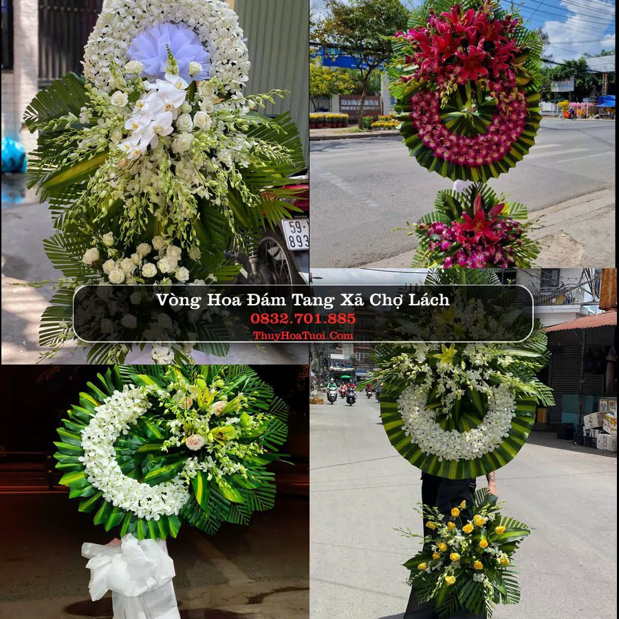 Vòng hoa chia buồn Xã Chợ Lách - ThuyHoaTuoi.Com