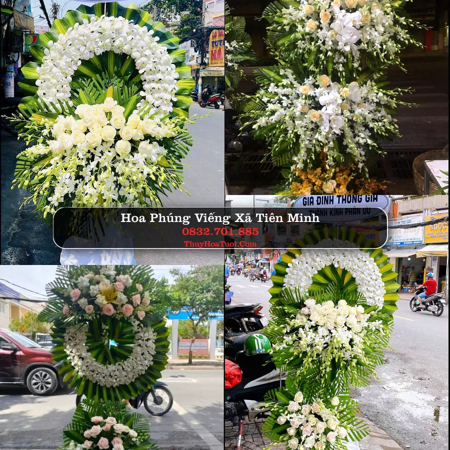 Vòng hoa chia buồn Xã Tiên Minh - ThuyHoaTuoi.Com