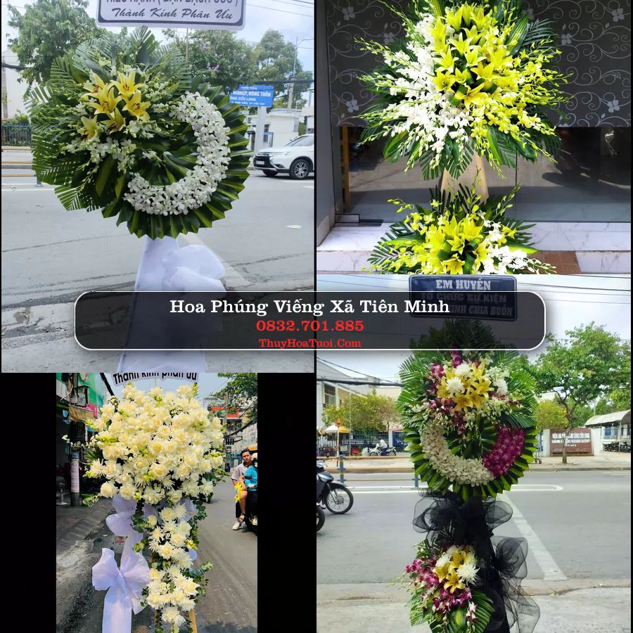 Kệ hoa tang lễ giao tại Xã Tiên Minh, Hải Phòng