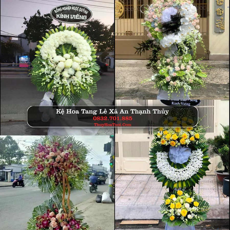 Vòng hoa chia buồn Xã An Thạnh Thủy - ThuyHoaTuoi.Com