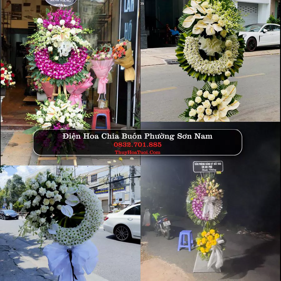 Vòng hoa chia buồn Phường Sơn Nam - ThuyHoaTuoi.Com