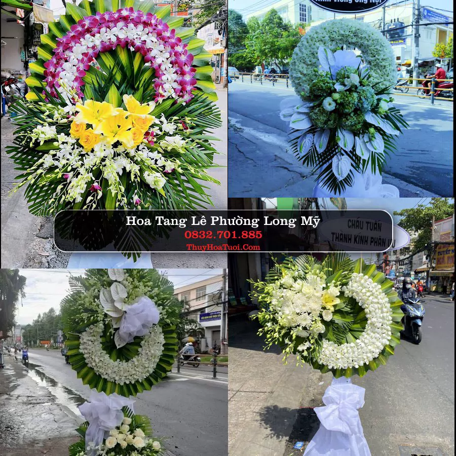 Kệ hoa tang lễ giao tại Phường Long Mỹ, Cần Thơ