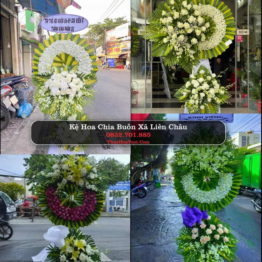 Kệ hoa tang lễ giao tại Xã Liên Châu, Phú Thọ