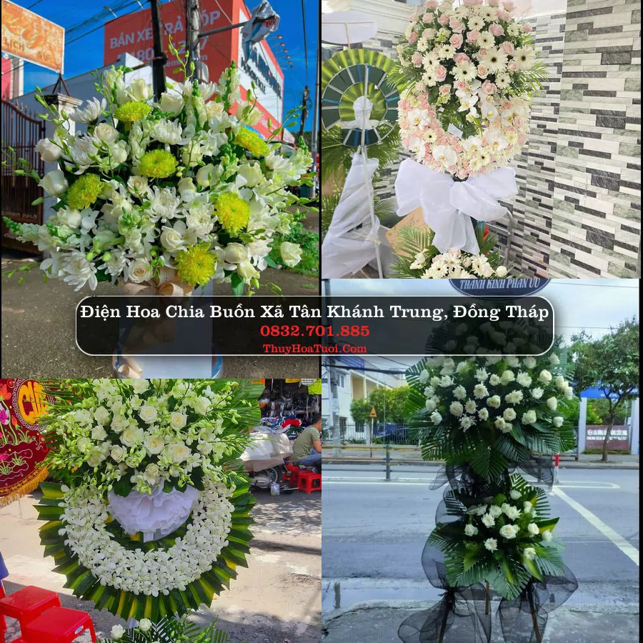 Đặt Vòng Hoa Chia Buồn tại Xã Tân Khánh Trung, Đồng Tháp