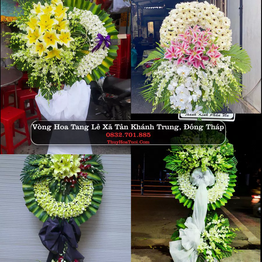 Kệ hoa tang lễ giao tại Xã Tân Khánh Trung, Đồng Tháp