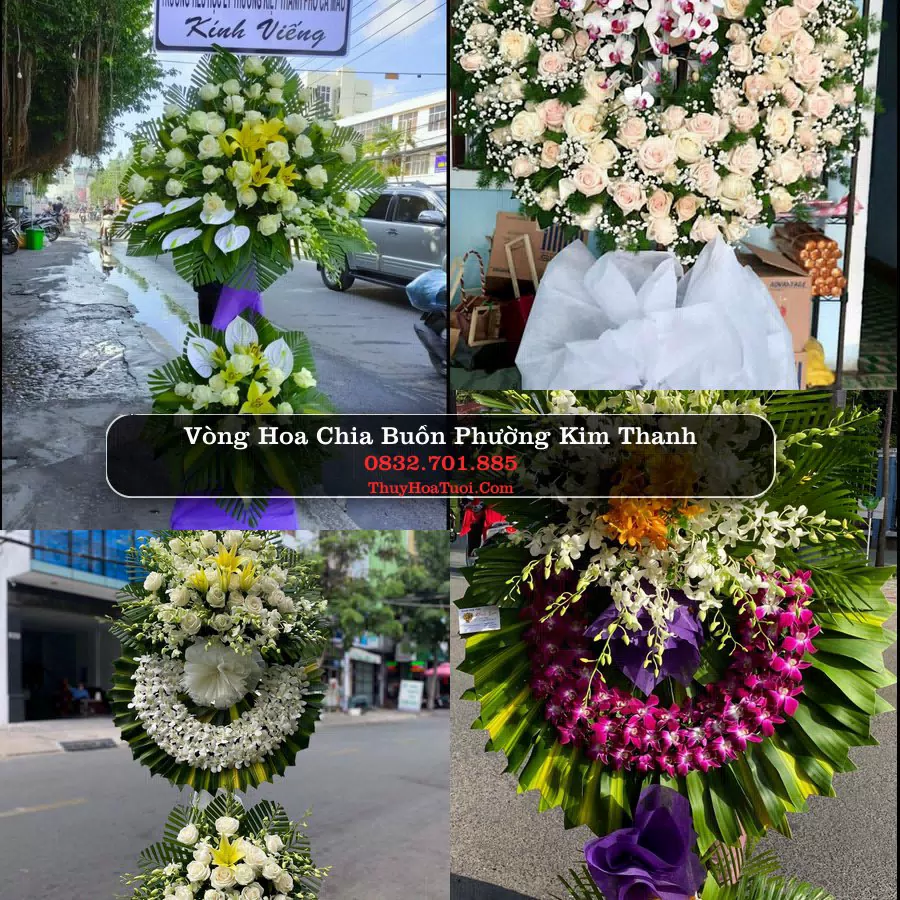 Vòng hoa chia buồn Phường Kim Thanh - ThuyHoaTuoi.Com