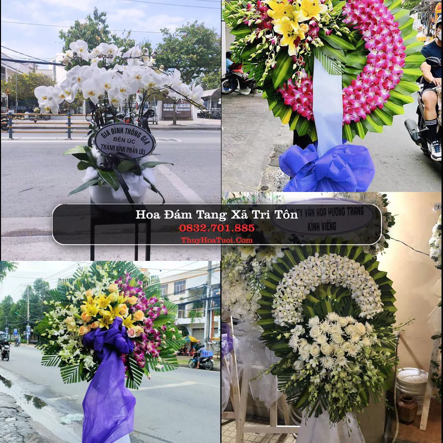 Vòng hoa chia buồn Xã Tri Tôn - ThuyHoaTuoi.Com