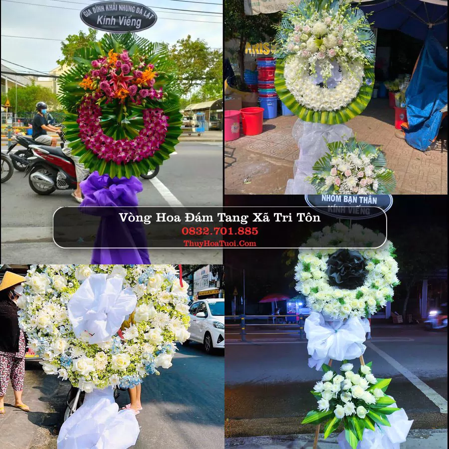Kệ hoa tang lễ giao tại Xã Tri Tôn, An Giang