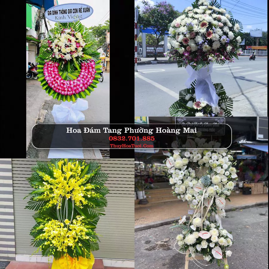 Vòng hoa chia buồn Phường Hoàng Mai - ThuyHoaTuoi.Com
