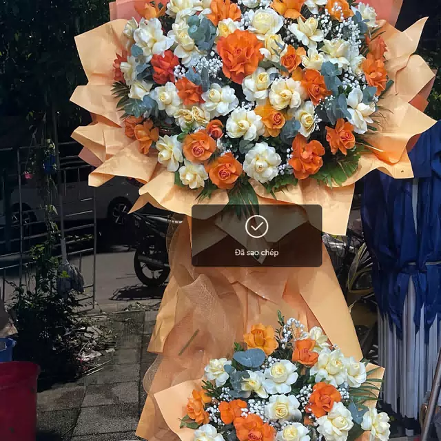 Hình ảnh hoa giao hàng thực tế