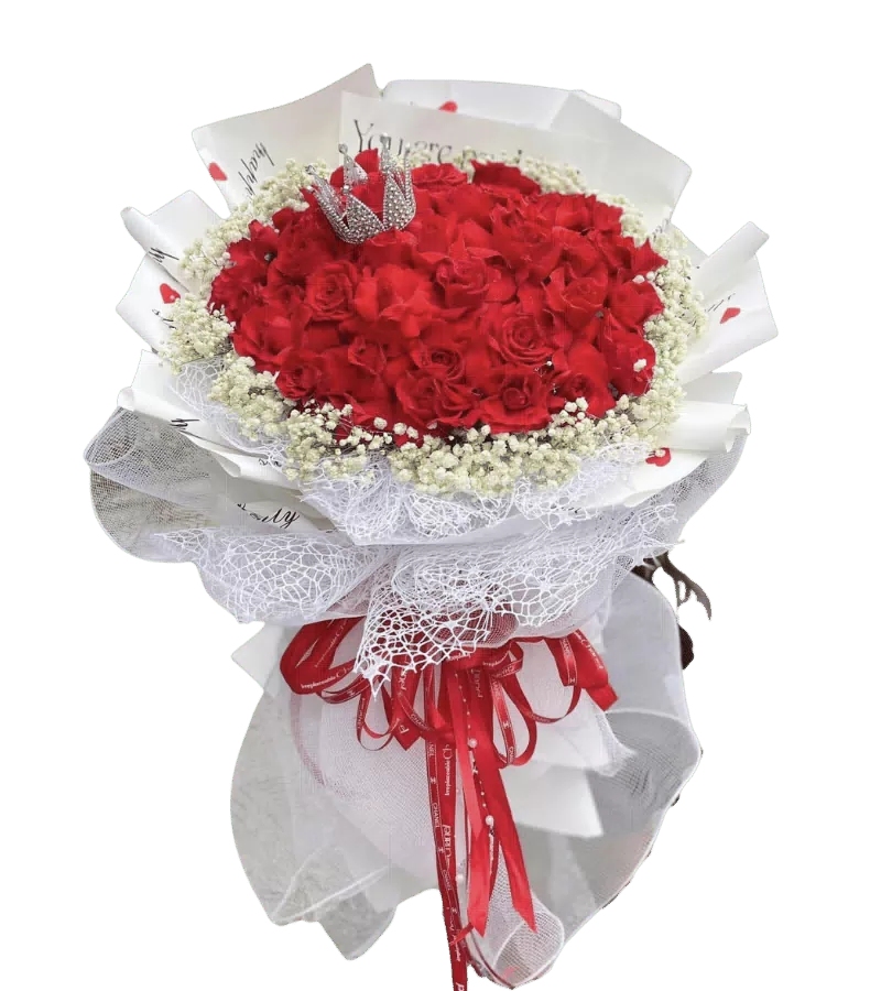 Bó Hoa Chúc Mừng Tình Yêu Tone Đỏ