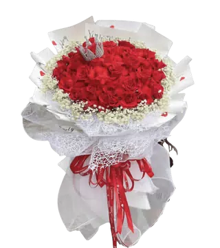 Bó Hoa Chúc Mừng Tình Yêu Tone Đỏ