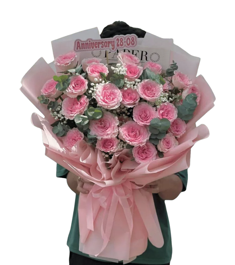 Bó Hoa Xinh Tone Hồng Tình Yêu