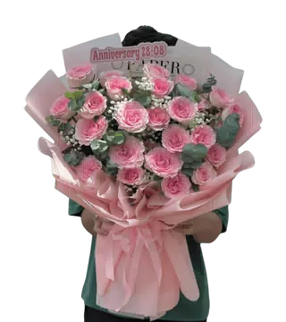 Bó Hoa Xinh Tone Hồng Tình Yêu