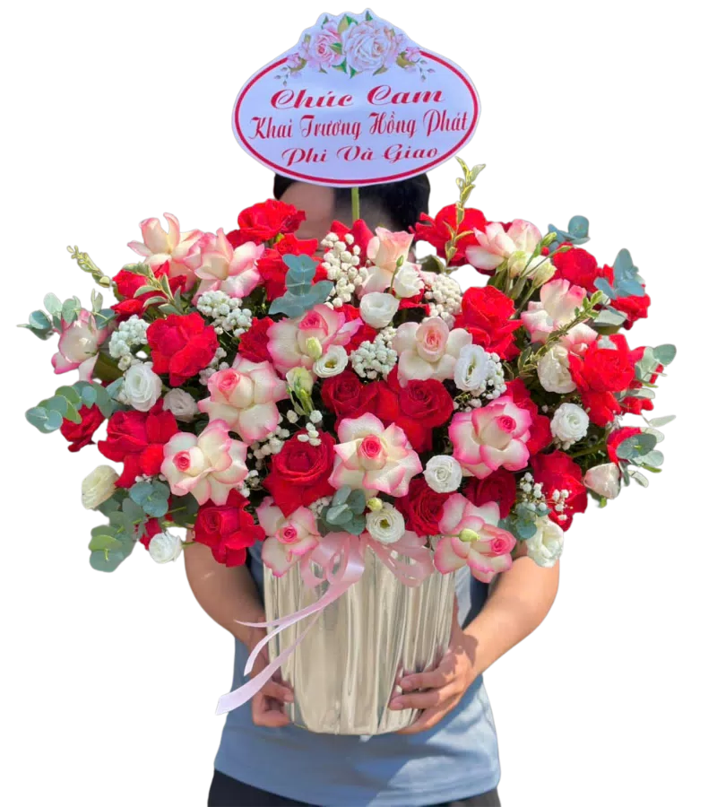 Giỏ Hoa Chúc Mừng Khai Trương