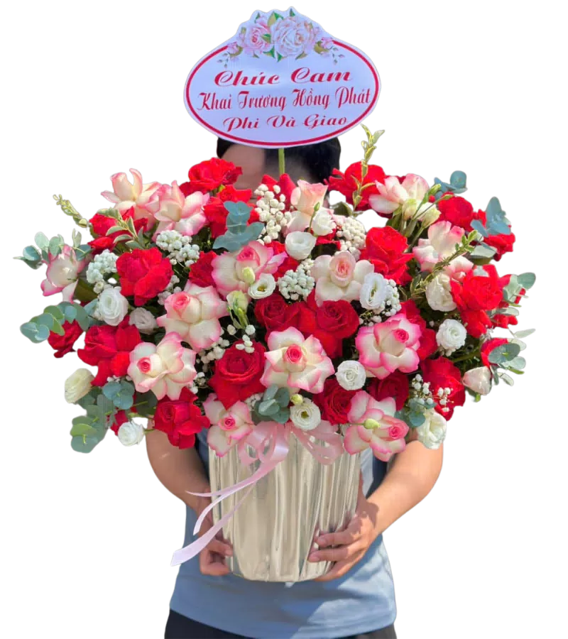 Giỏ Hoa Chúc Mừng Khai Trương