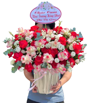 Giỏ Hoa Chúc Mừng Khai Trương