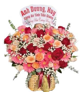 Giỏ Hoa Chúc Mừng Khai Trương Hồng Phát