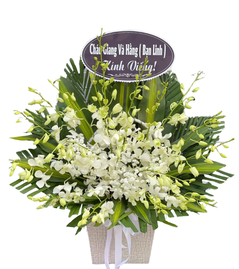Giỏ Hoa Viếng Giá Rẻ Lan