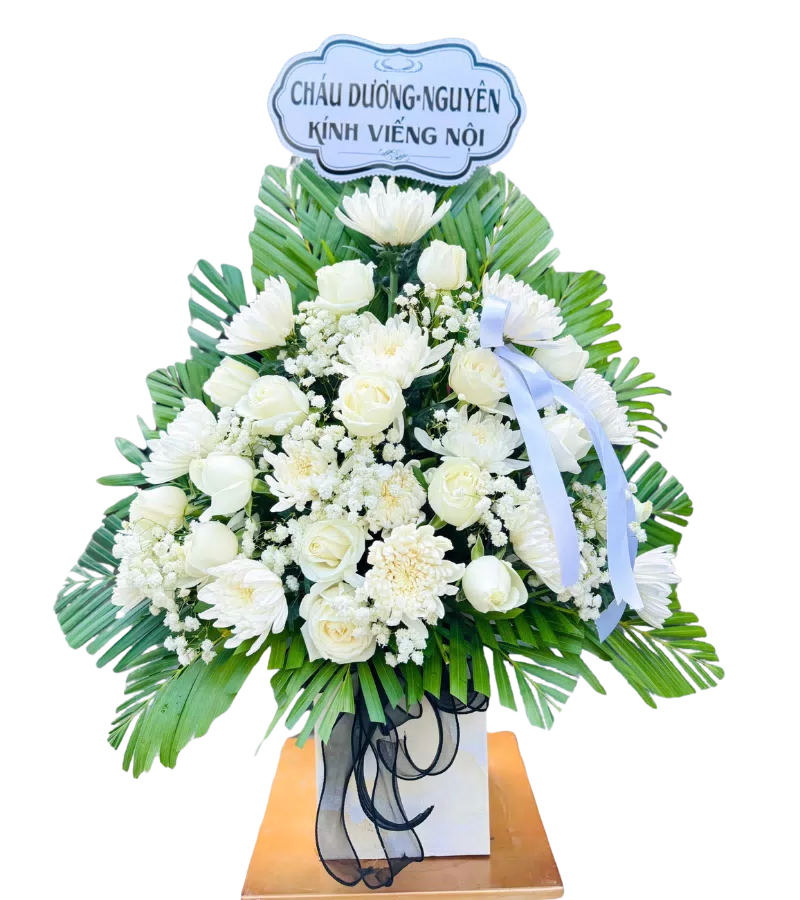 Giỏ Hoa Viếng Tang Lễ Giá Rẻ