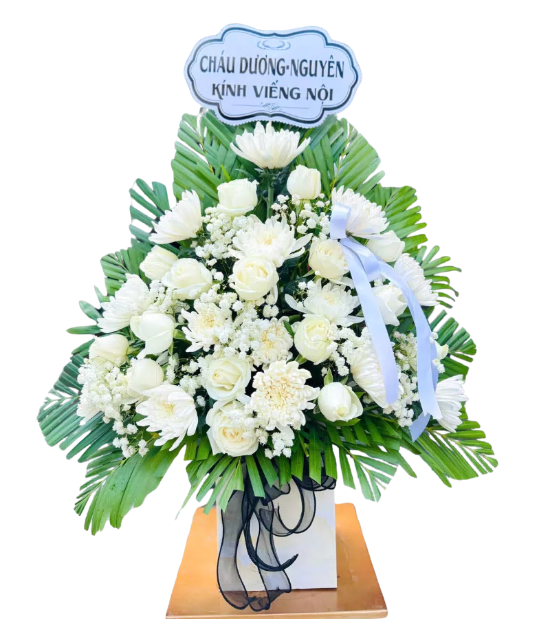 Giỏ Hoa Viếng Tang Lễ Giá Rẻ