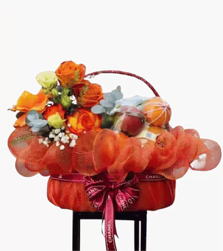 Giỏ Trái Cây Khai Trương Tông Cam Sang Trọng