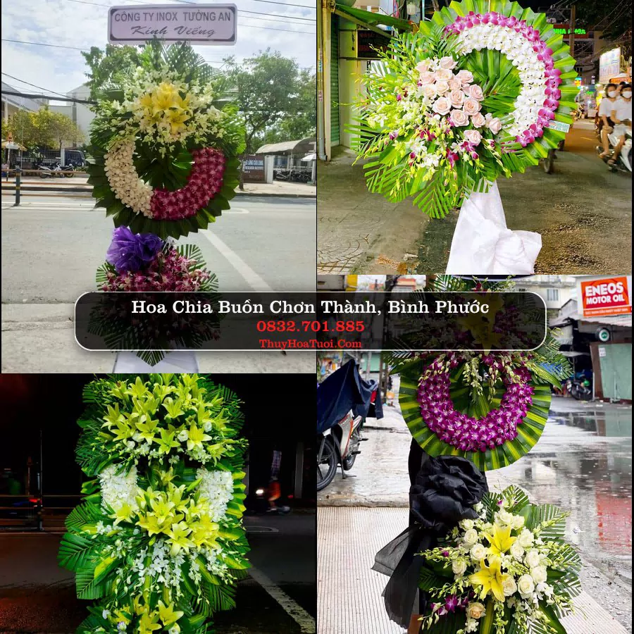 Kệ hoa tang lễ giao tại Chơn Thành, Bình Phước