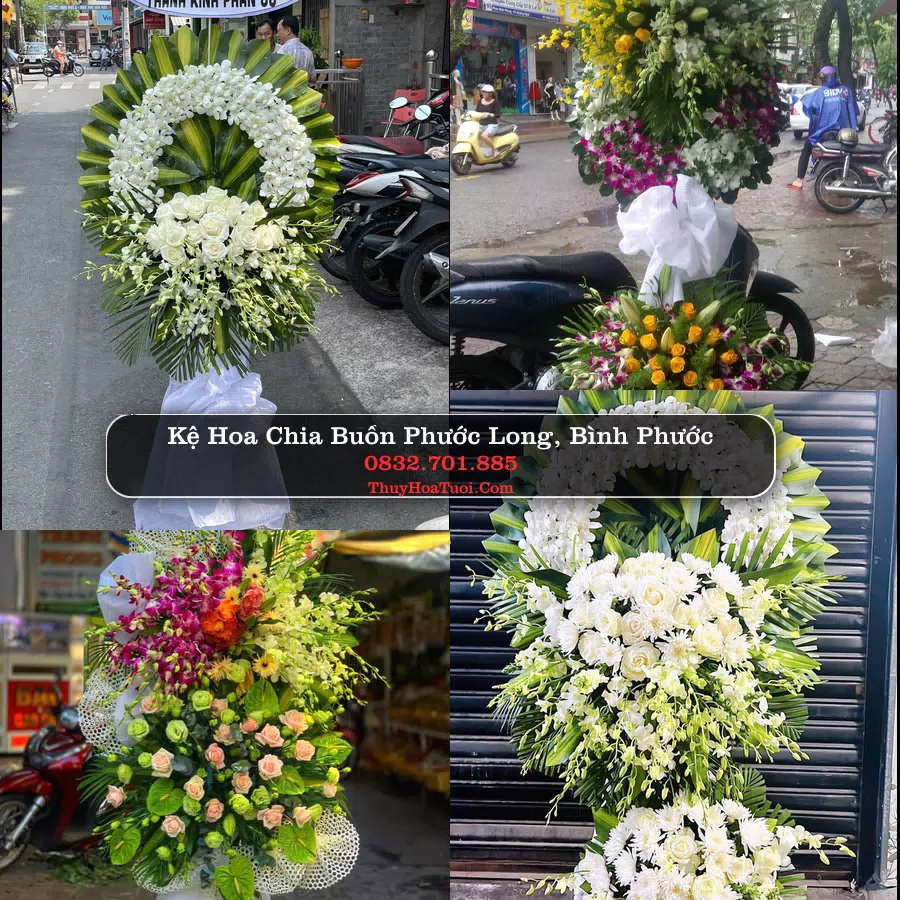 Vòng hoa chia buồn Phước Long, Bình Phước - ThuyHoaTuoi.Com