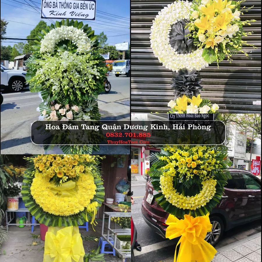Vòng hoa chia buồn Quận Dương Kinh - ThuyHoaTuoi.Com