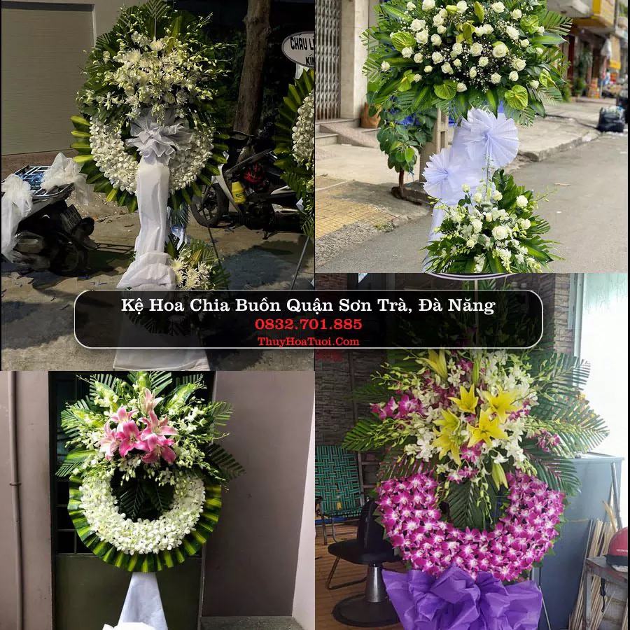 Vòng hoa chia buồn Quận Sơn Trà - ThuyHoaTuoi.Com