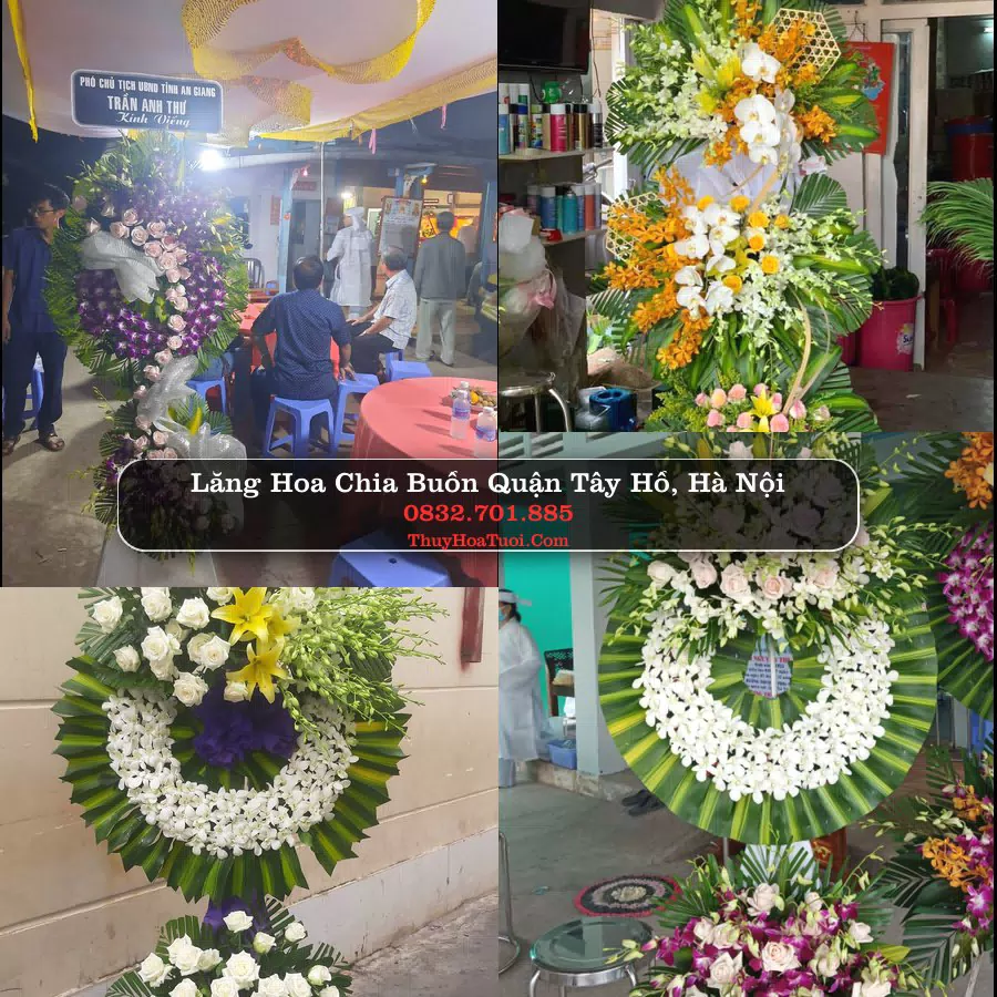 Đặt Hoa Chia Buồn tại Quận Tây Hồ, Hà Nội (Cũ)