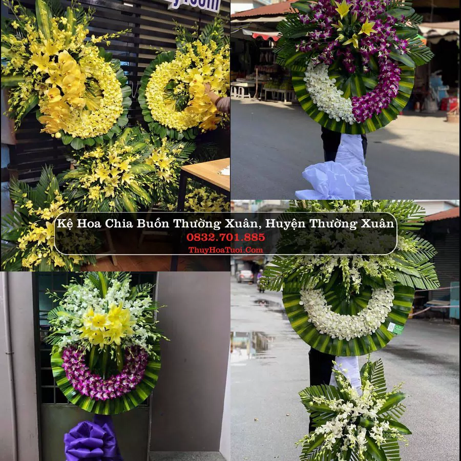 Vòng hoa chia buồn Thường Xuân - ThuyHoaTuoi.Com