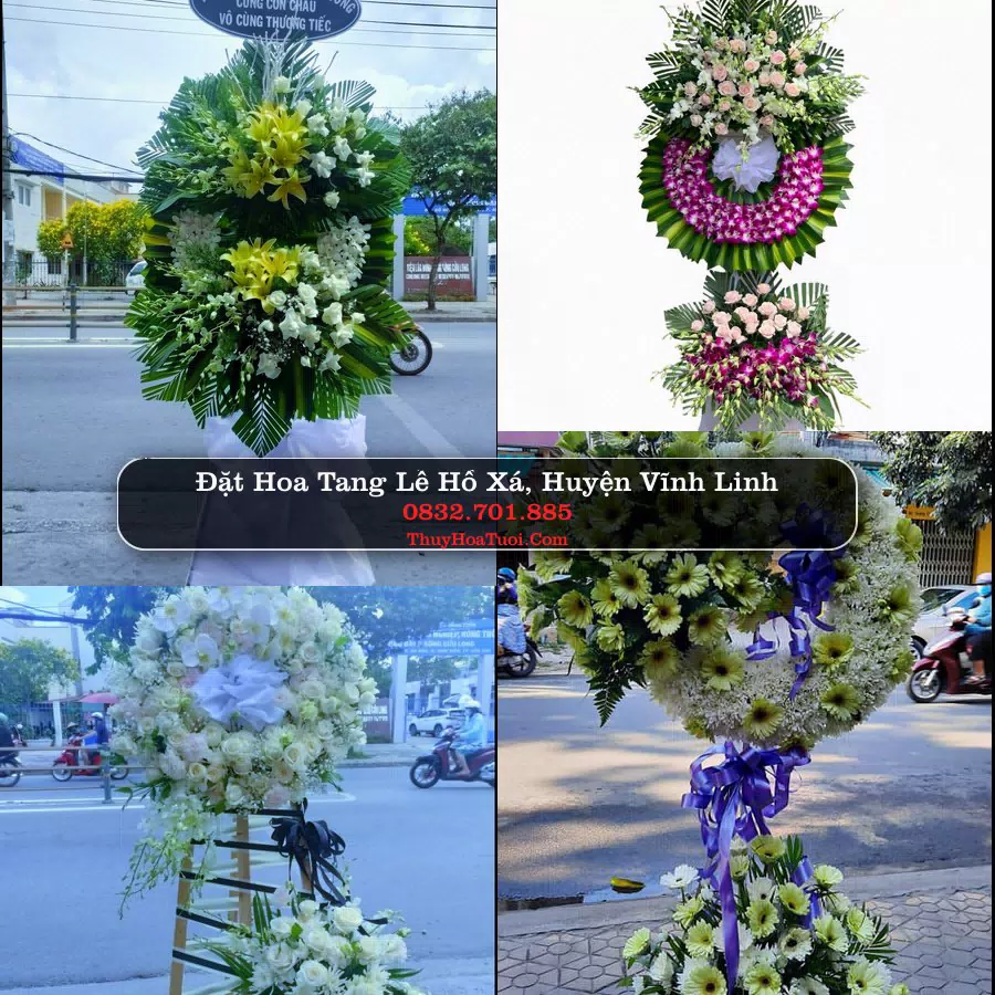 Kệ hoa tang lễ giao tại Hồ Xá, Vĩnh Linh