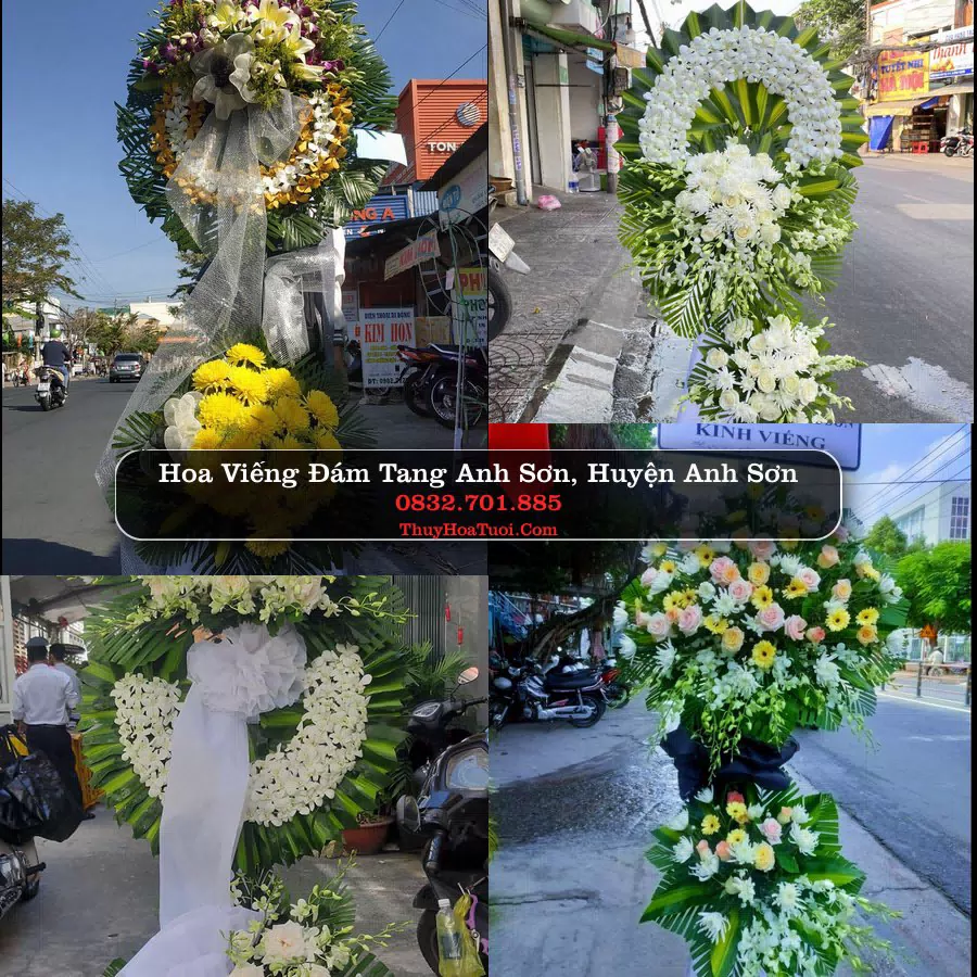 Vòng hoa chia buồn Anh Sơn - ThuyHoaTuoi.Com