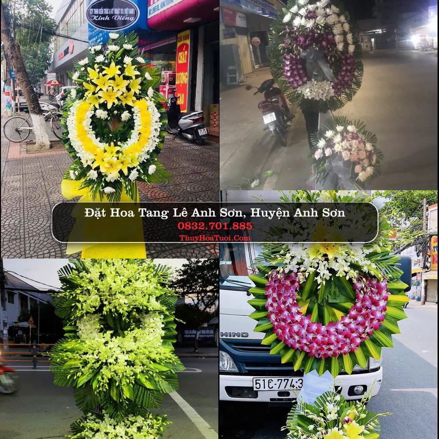 Kệ hoa tang lễ giao tại Anh Sơn, Nghệ An