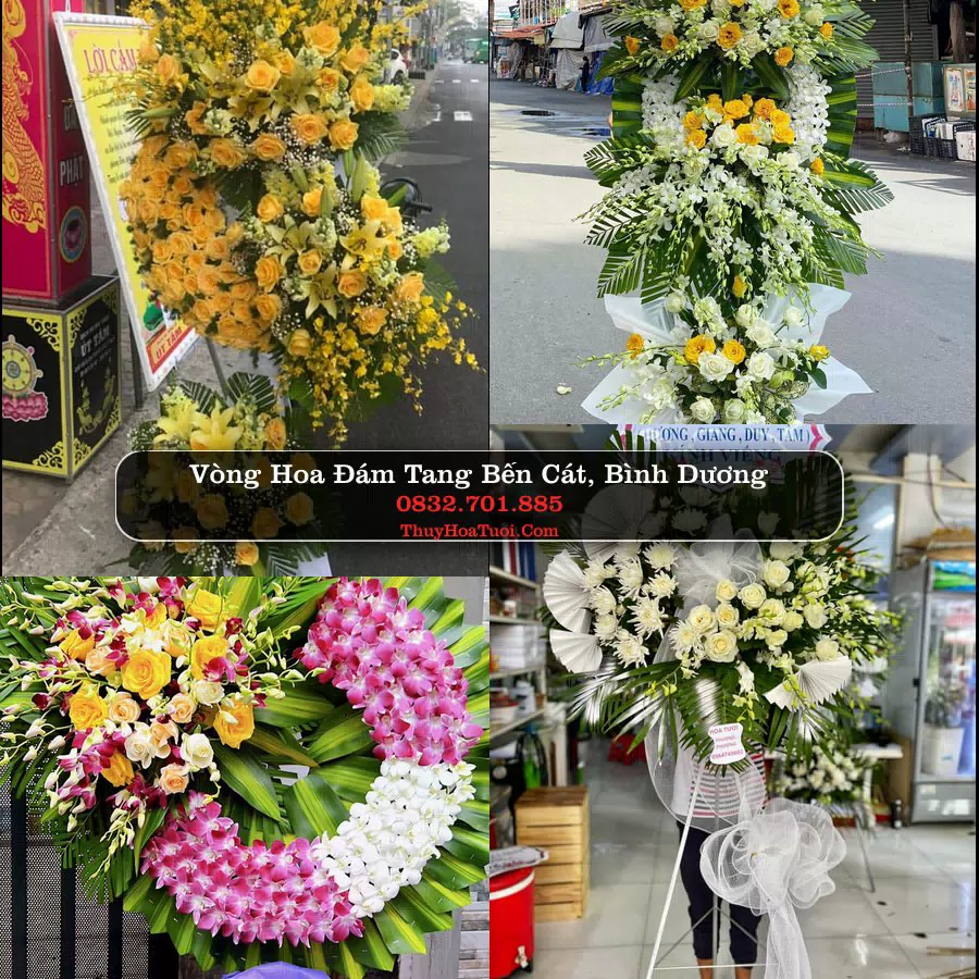 Kệ hoa tang lễ giao tại Bến Cát, TP.HCM