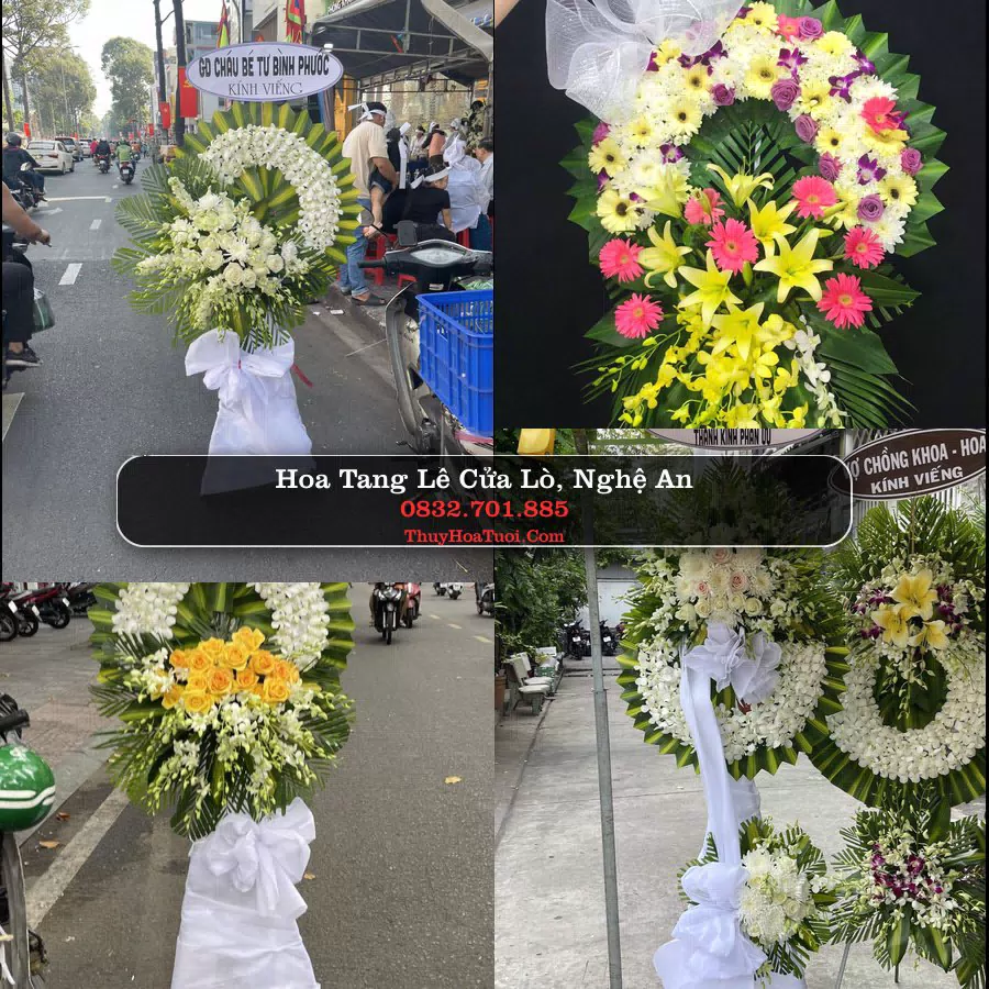 Vòng hoa chia buồn Cửa Lò, Nghệ An - ThuyHoaTuoi.Com