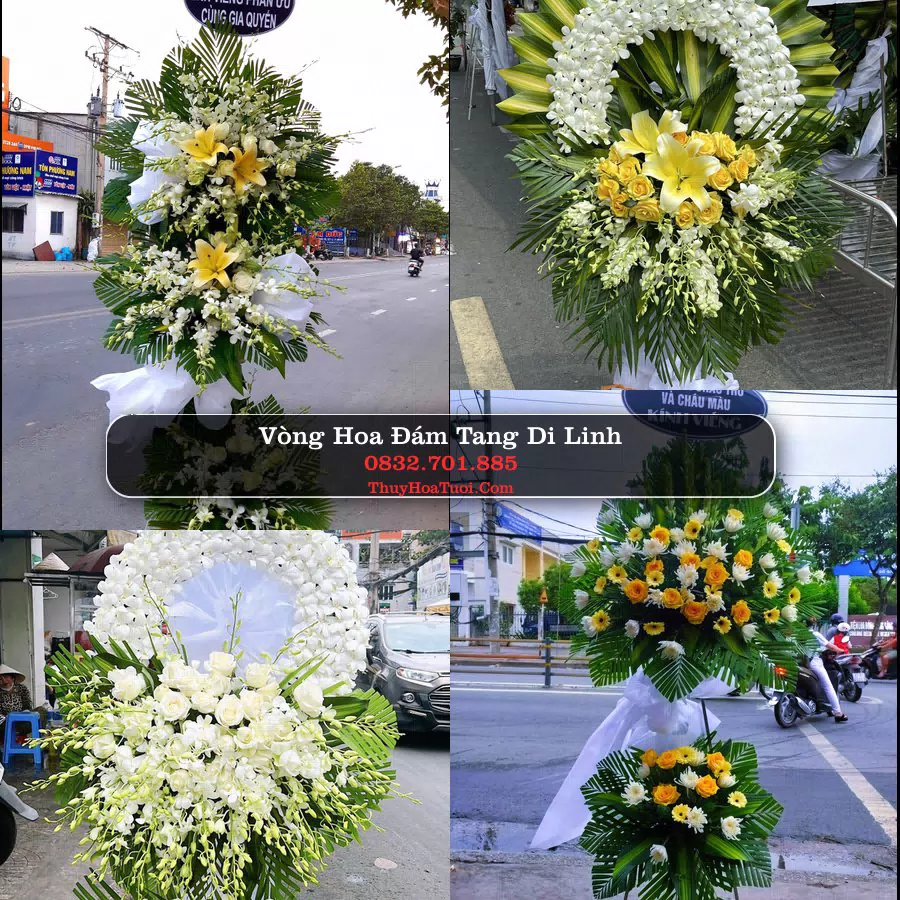 Vòng hoa chia buồn Di Linh - ThuyHoaTuoi.Com