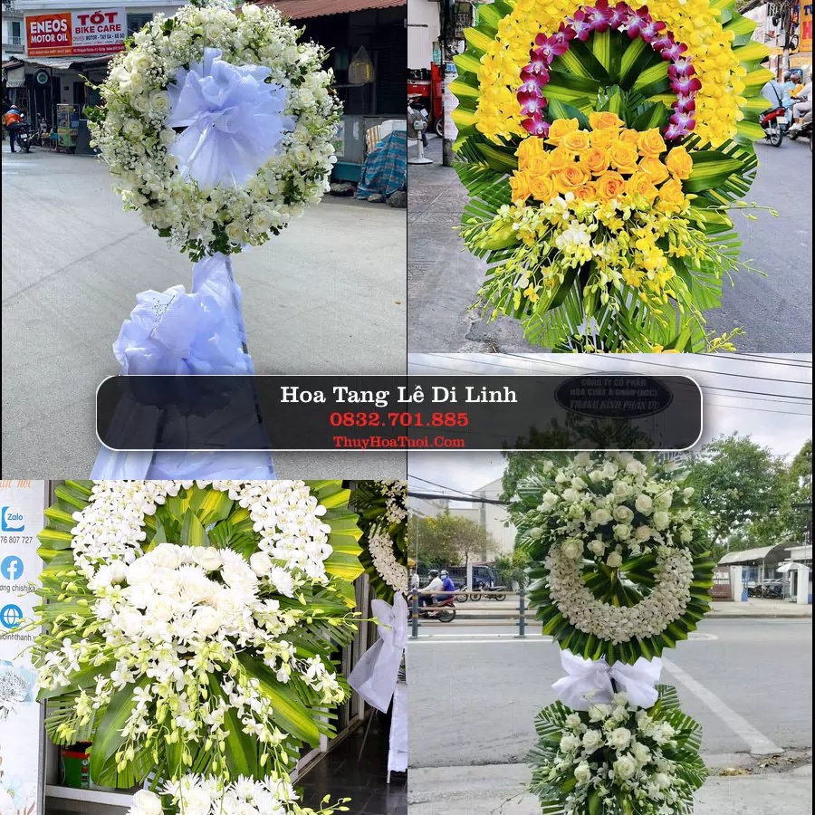Kệ hoa tang lễ giao tại Di Linh, Lâm Đồng