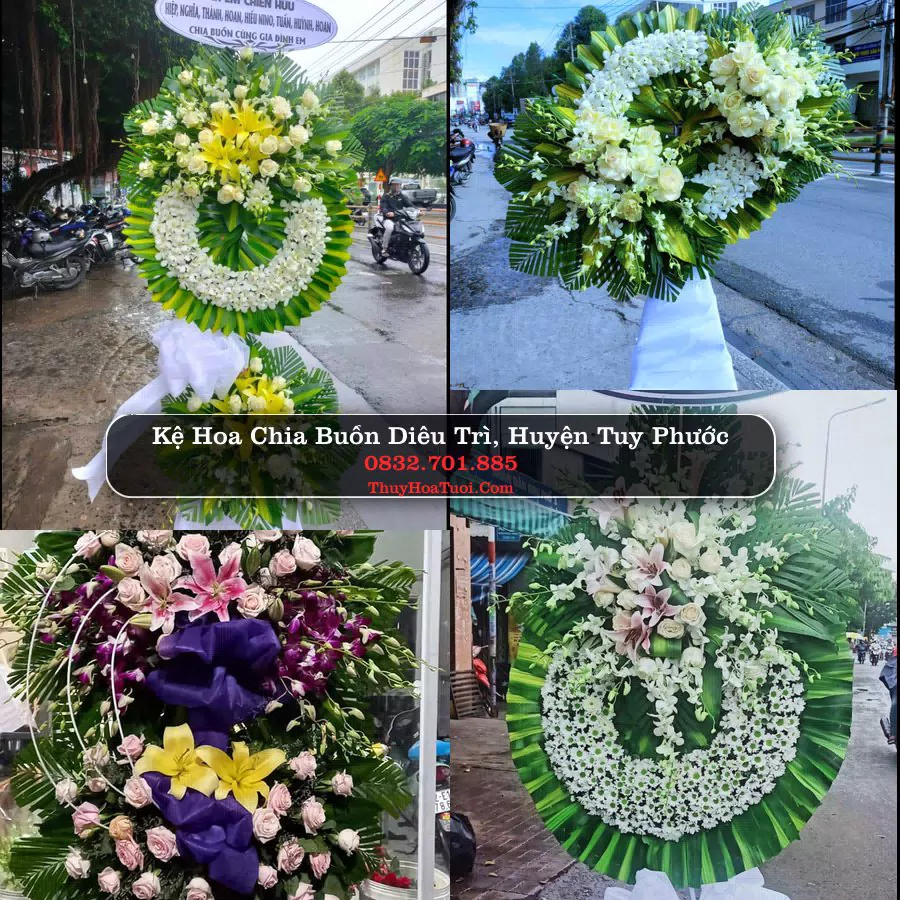 Đặt Hoa Đám Tang tại Diêu Trì, Tuy Phước, Bình Định (Cũ)