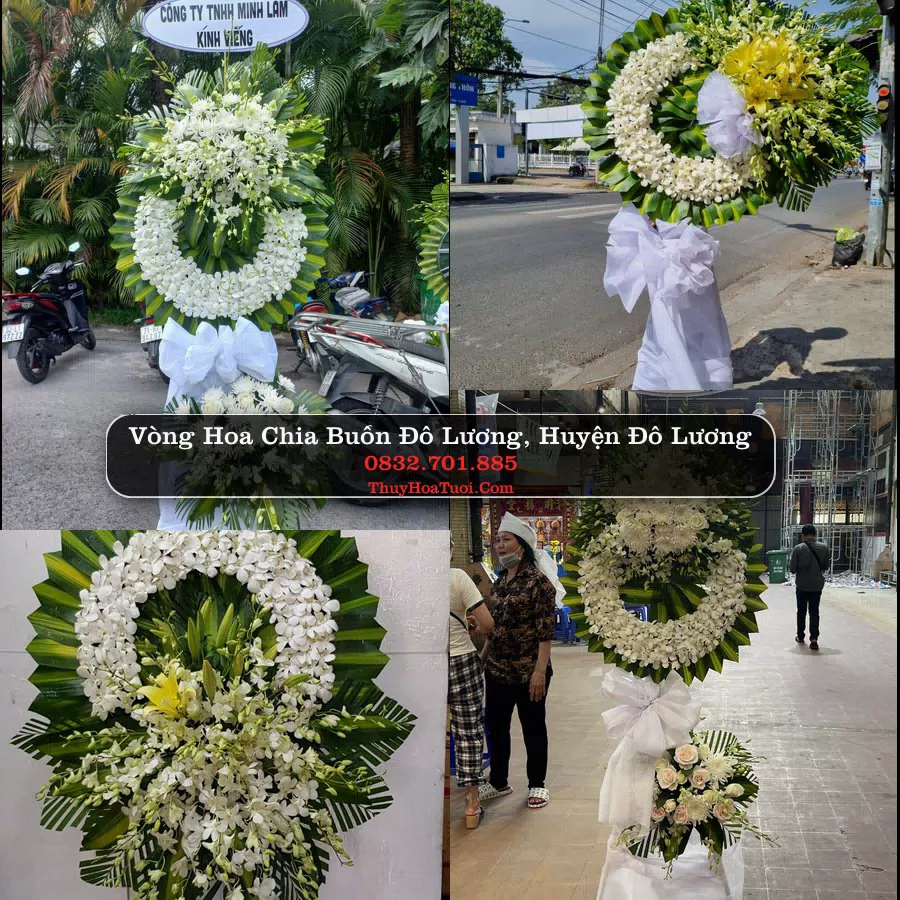 Vòng hoa chia buồn Đô Lương - ThuyHoaTuoi.Com