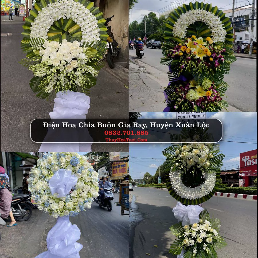 Đặt Vòng Hoa Đám Tang tại Gia Ray, Xuân Lộc, Đồng Nai (Cũ)