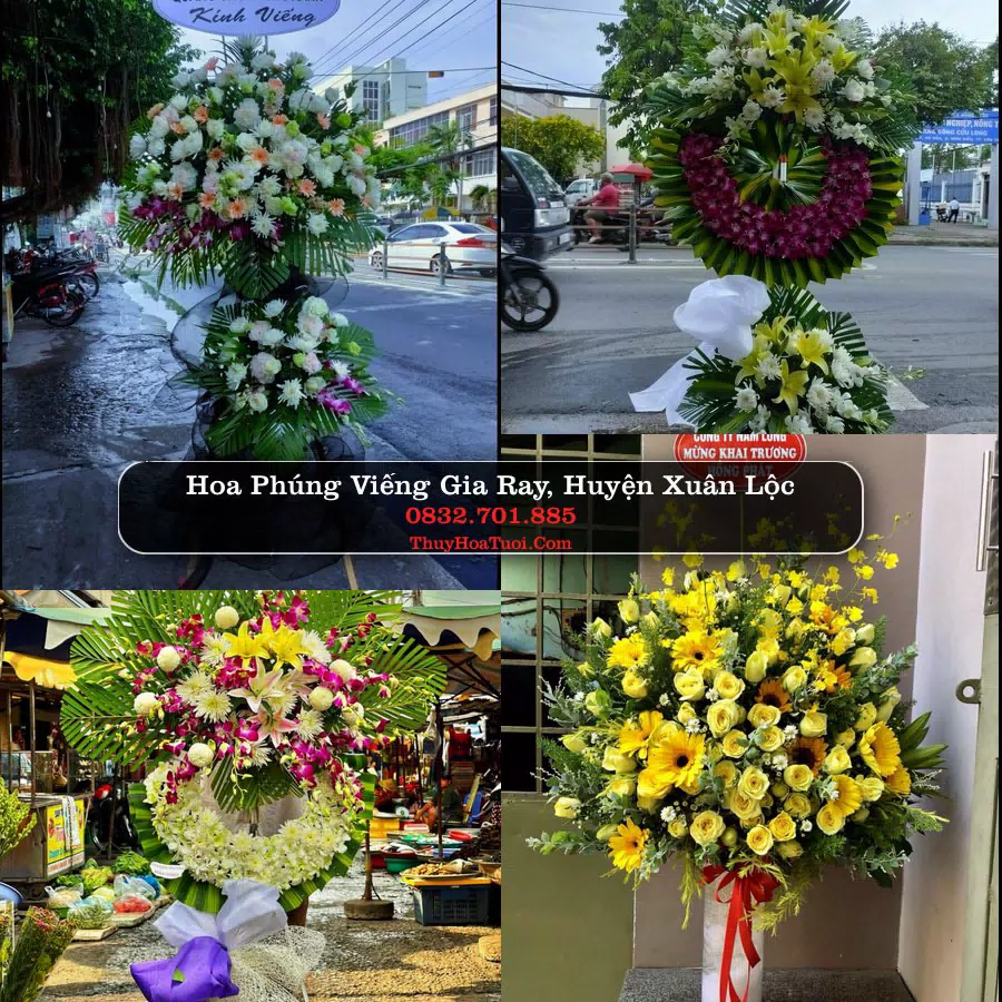 Vòng hoa chia buồn Gia Ray - ThuyHoaTuoi.Com